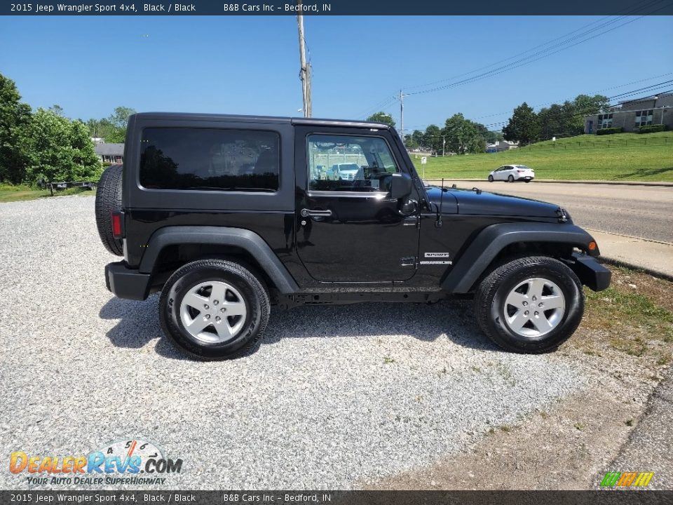 2015 Jeep Wrangler Sport 4x4 Black / Black Photo #1