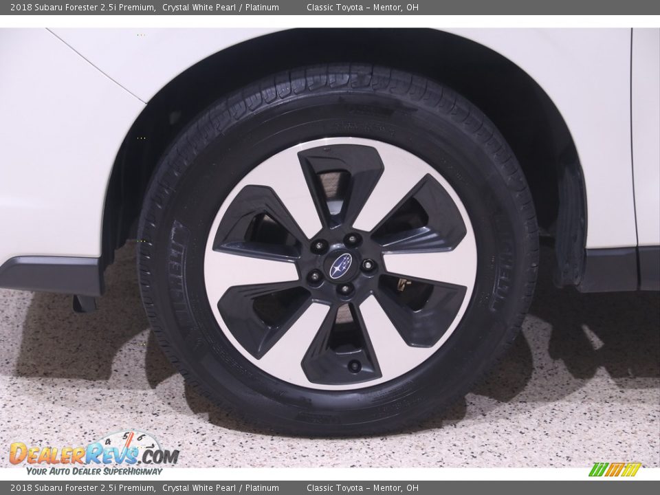 2018 Subaru Forester 2.5i Premium Crystal White Pearl / Platinum Photo #24