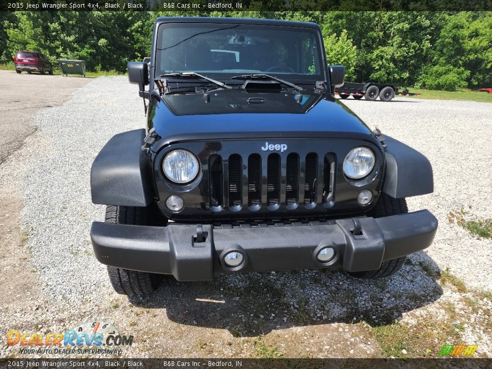 2015 Jeep Wrangler Sport 4x4 Black / Black Photo #3