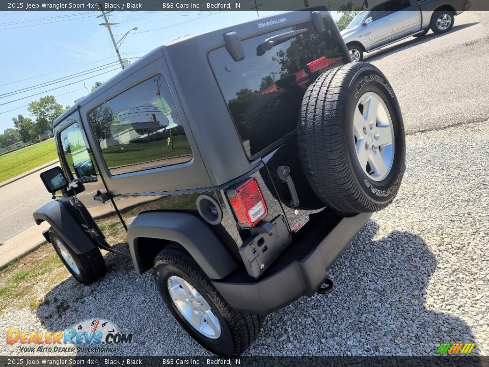 2015 Jeep Wrangler Sport 4x4 Black / Black Photo #6