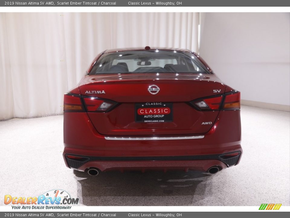 2019 Nissan Altima SV AWD Scarlet Ember Tintcoat / Charcoal Photo #19