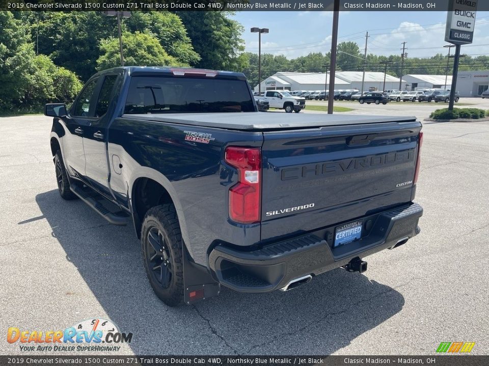 2019 Chevrolet Silverado 1500 Custom Z71 Trail Boss Double Cab 4WD Northsky Blue Metallic / Jet Black Photo #2