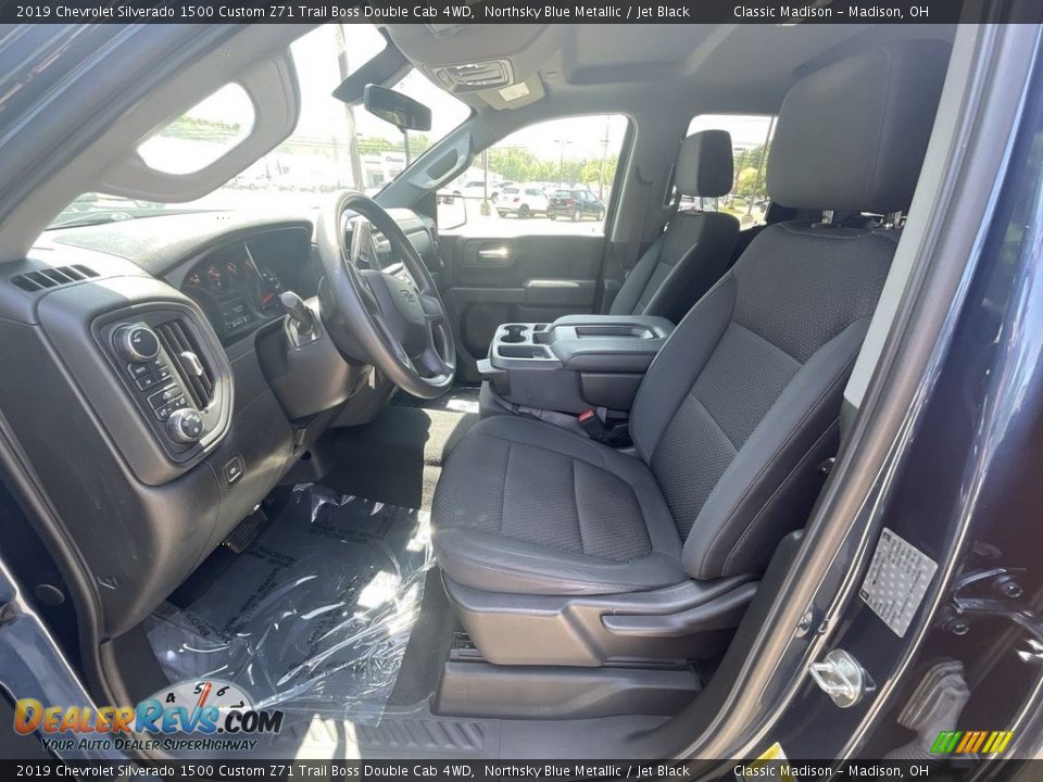 2019 Chevrolet Silverado 1500 Custom Z71 Trail Boss Double Cab 4WD Northsky Blue Metallic / Jet Black Photo #6