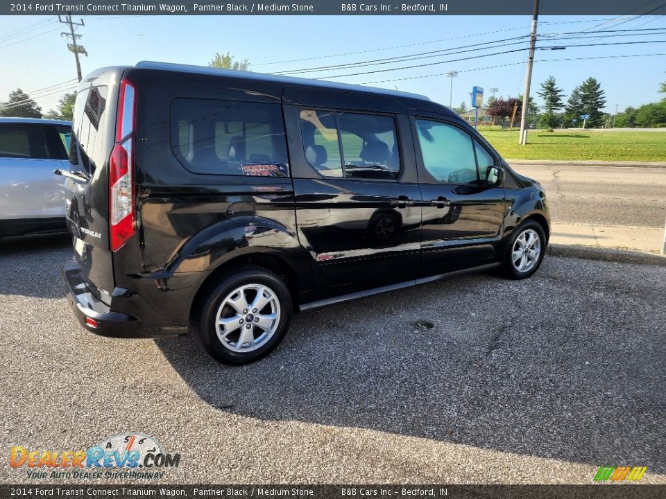 2014 Ford Transit Connect Titanium Wagon Panther Black / Medium Stone Photo #1