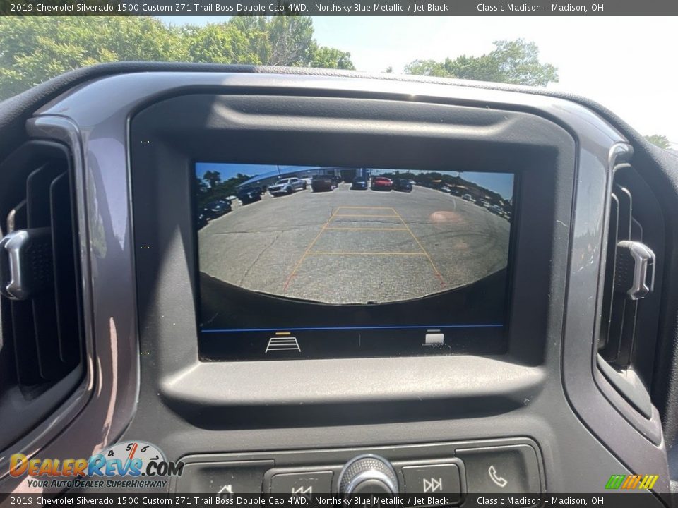 2019 Chevrolet Silverado 1500 Custom Z71 Trail Boss Double Cab 4WD Northsky Blue Metallic / Jet Black Photo #12