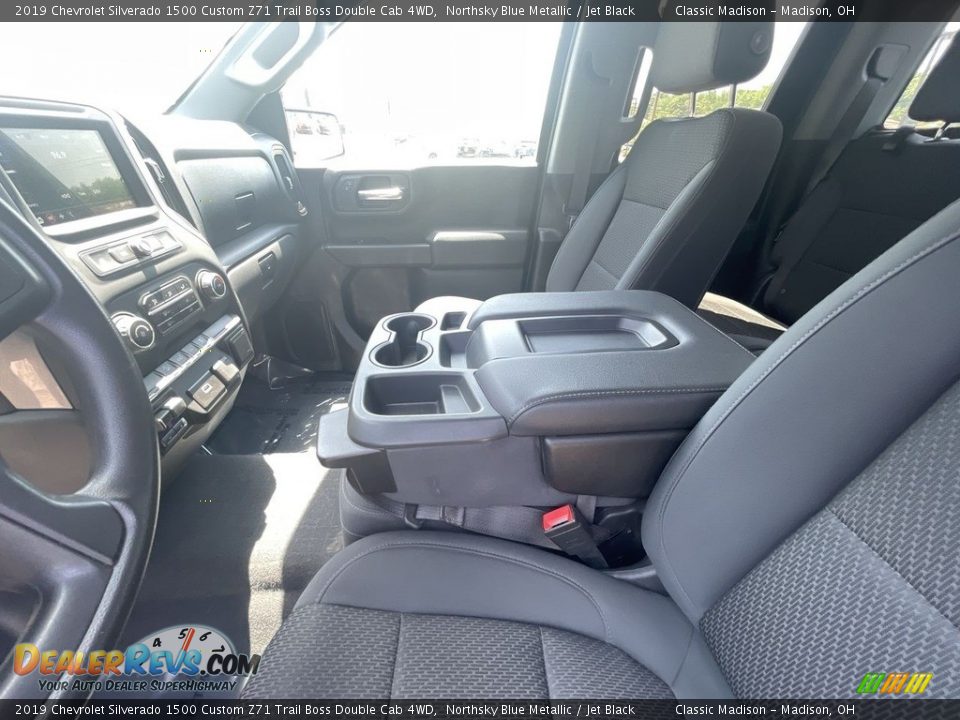 2019 Chevrolet Silverado 1500 Custom Z71 Trail Boss Double Cab 4WD Northsky Blue Metallic / Jet Black Photo #15