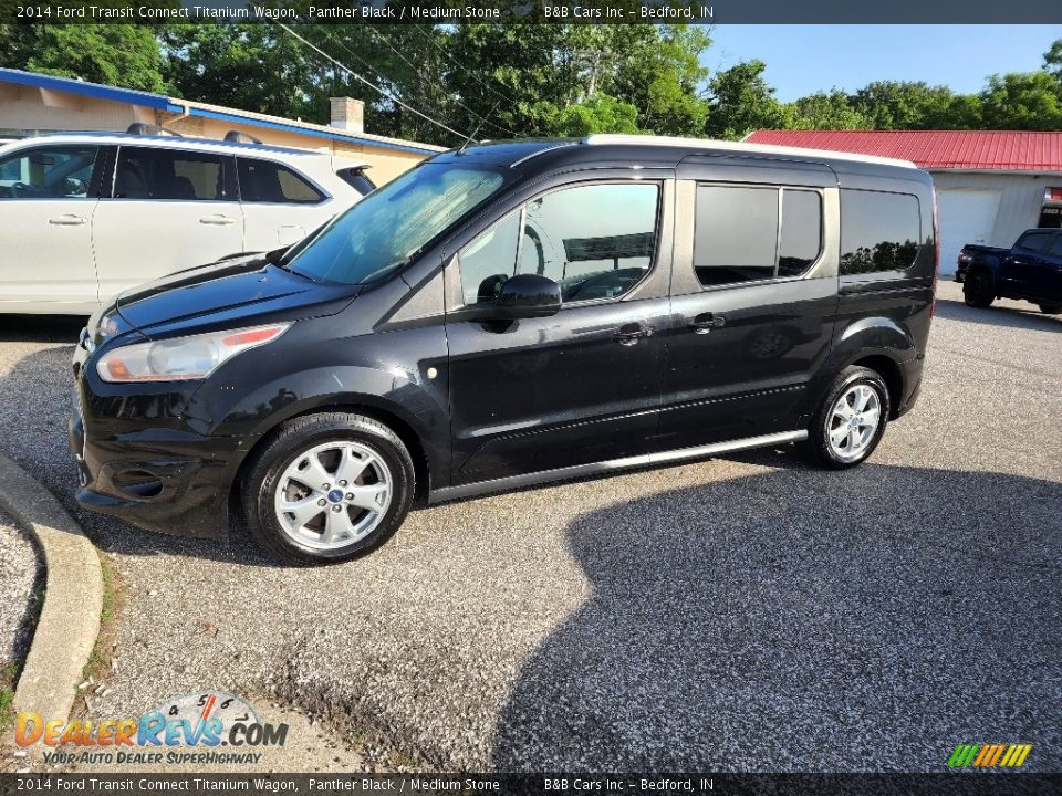 Panther Black 2014 Ford Transit Connect Titanium Wagon Photo #5