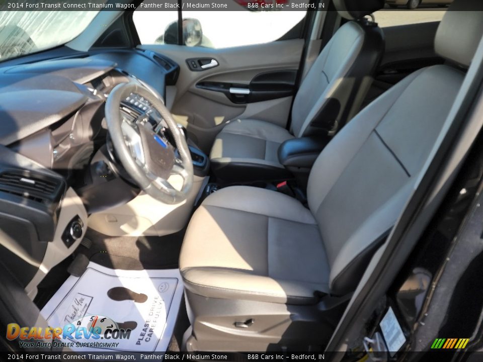 Front Seat of 2014 Ford Transit Connect Titanium Wagon Photo #6