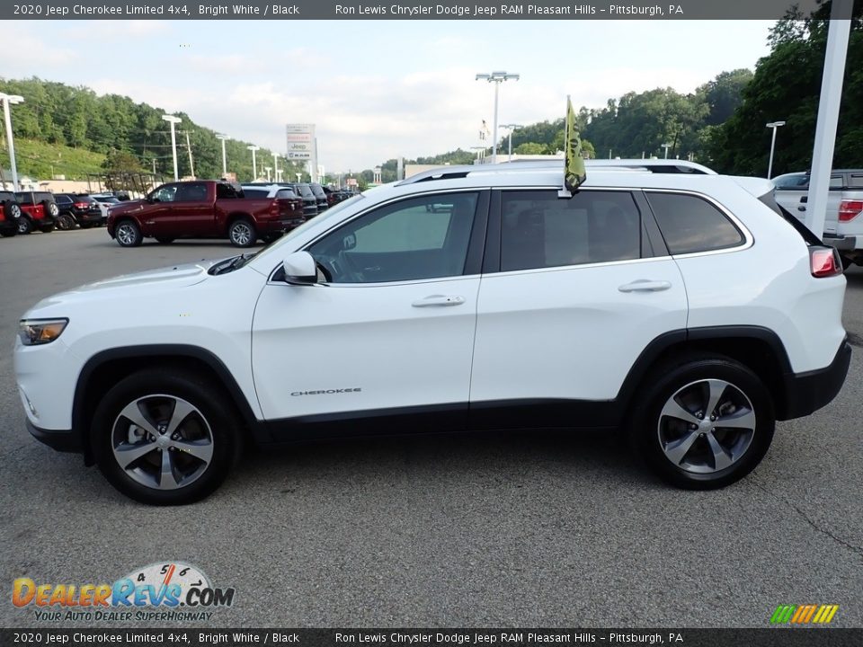 2020 Jeep Cherokee Limited 4x4 Bright White / Black Photo #2