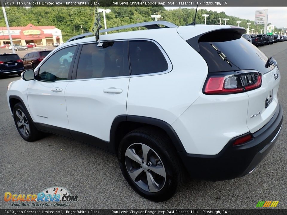 2020 Jeep Cherokee Limited 4x4 Bright White / Black Photo #3