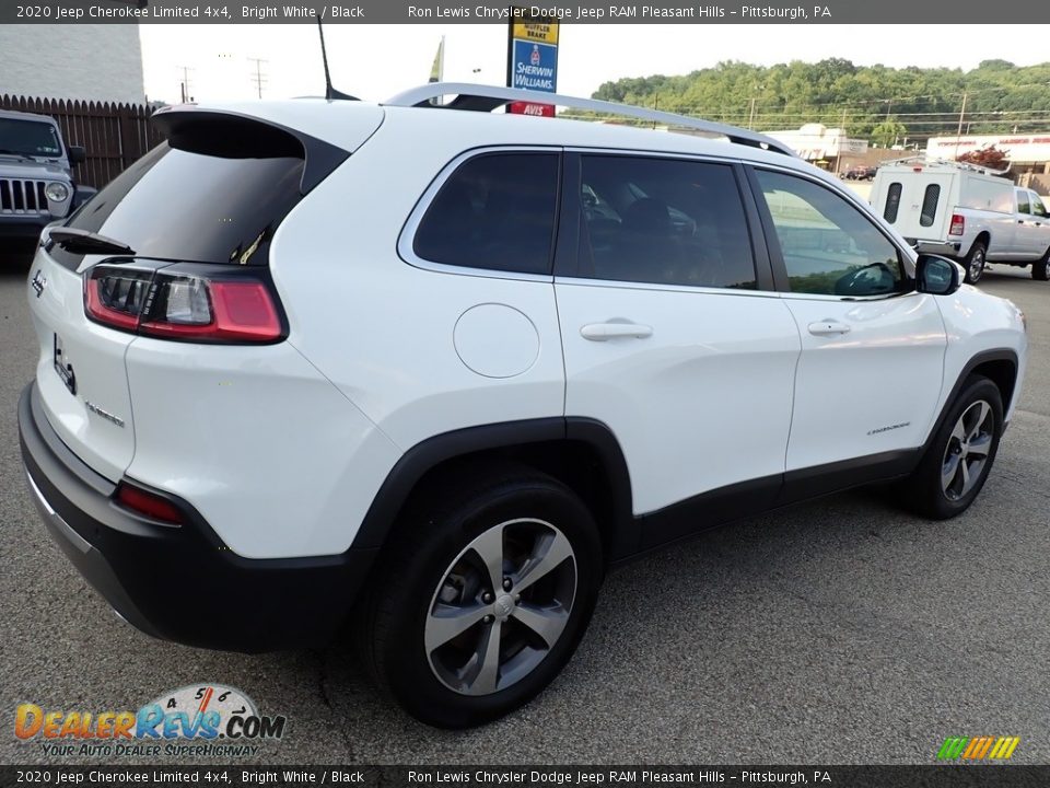 2020 Jeep Cherokee Limited 4x4 Bright White / Black Photo #6