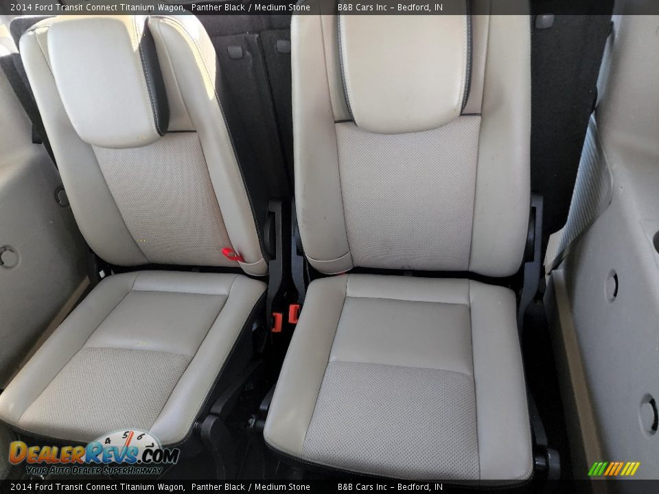 Rear Seat of 2014 Ford Transit Connect Titanium Wagon Photo #11