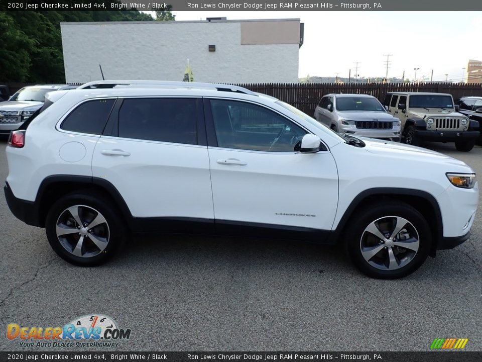 2020 Jeep Cherokee Limited 4x4 Bright White / Black Photo #7