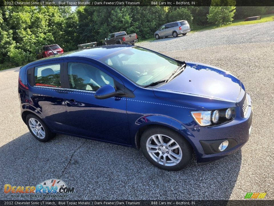 2012 Chevrolet Sonic LT Hatch Blue Topaz Metallic / Dark Pewter/Dark Titanium Photo #1