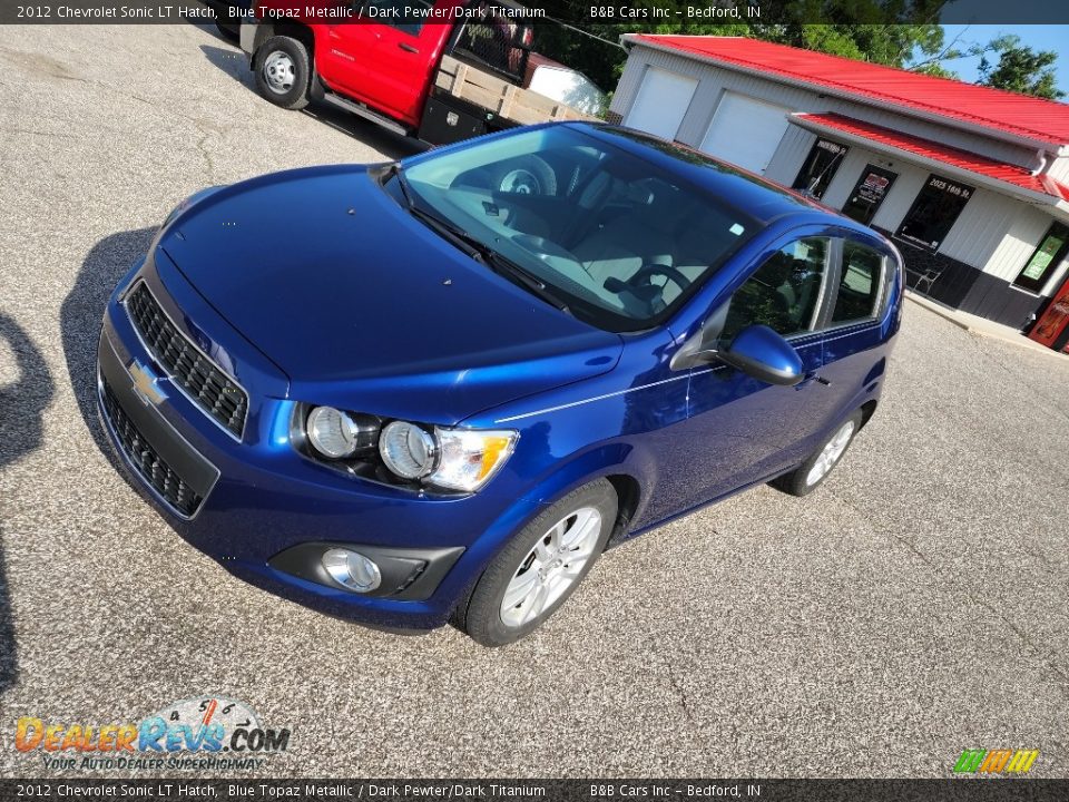 2012 Chevrolet Sonic LT Hatch Blue Topaz Metallic / Dark Pewter/Dark Titanium Photo #2