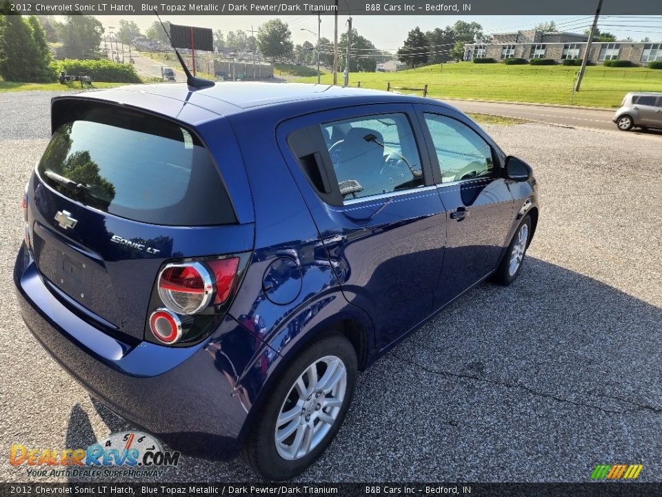 2012 Chevrolet Sonic LT Hatch Blue Topaz Metallic / Dark Pewter/Dark Titanium Photo #3