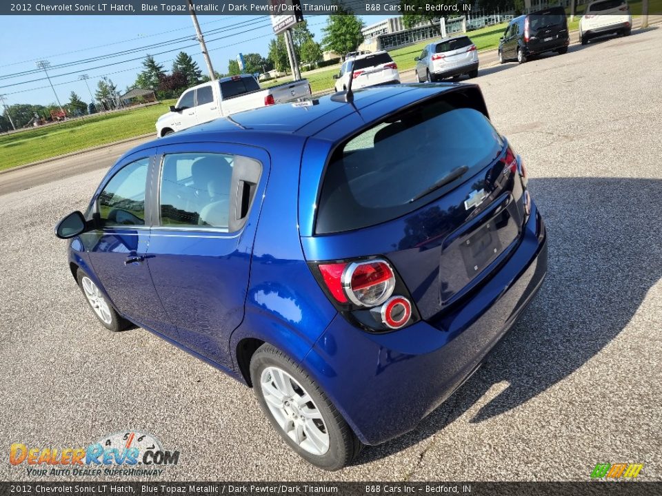 2012 Chevrolet Sonic LT Hatch Blue Topaz Metallic / Dark Pewter/Dark Titanium Photo #5