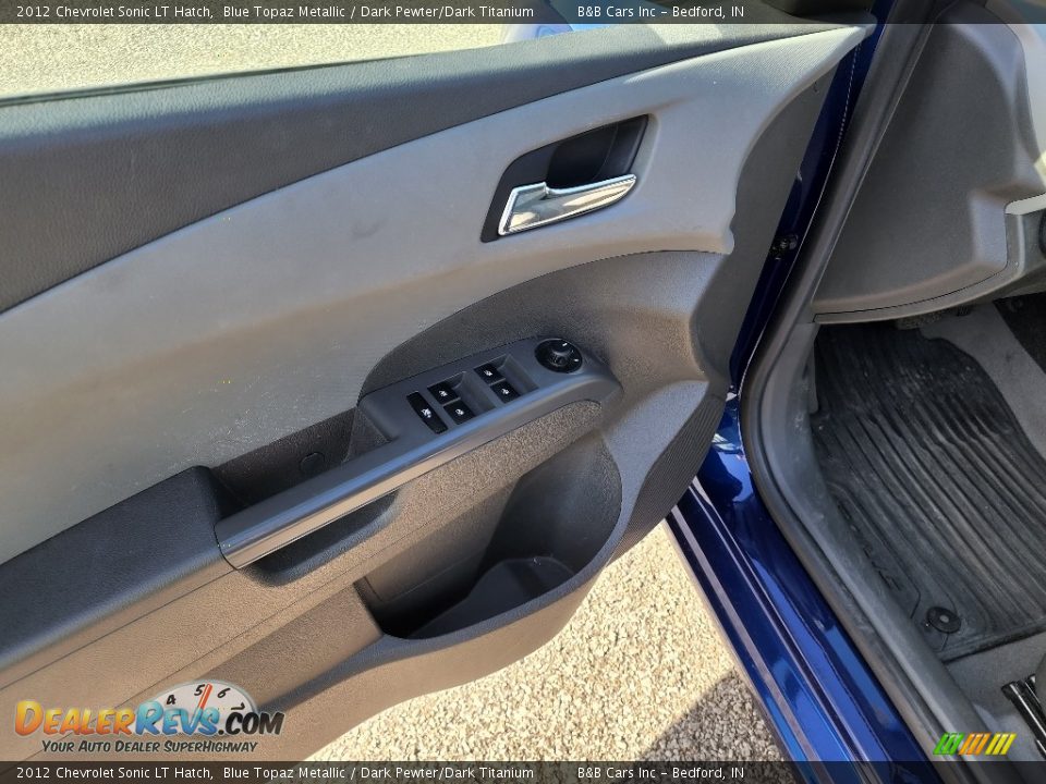2012 Chevrolet Sonic LT Hatch Blue Topaz Metallic / Dark Pewter/Dark Titanium Photo #9