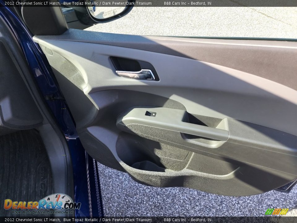 2012 Chevrolet Sonic LT Hatch Blue Topaz Metallic / Dark Pewter/Dark Titanium Photo #18