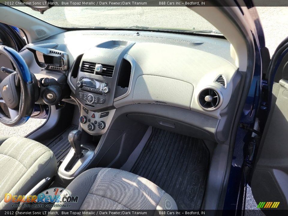2012 Chevrolet Sonic LT Hatch Blue Topaz Metallic / Dark Pewter/Dark Titanium Photo #19
