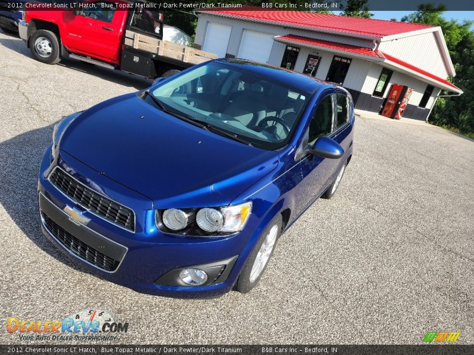 2012 Chevrolet Sonic LT Hatch Blue Topaz Metallic / Dark Pewter/Dark Titanium Photo #23