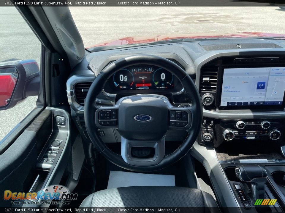 2021 Ford F150 Lariat SuperCrew 4x4 Rapid Red / Black Photo #9