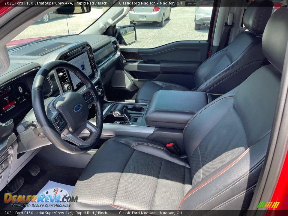 2021 Ford F150 Lariat SuperCrew 4x4 Rapid Red / Black Photo #11