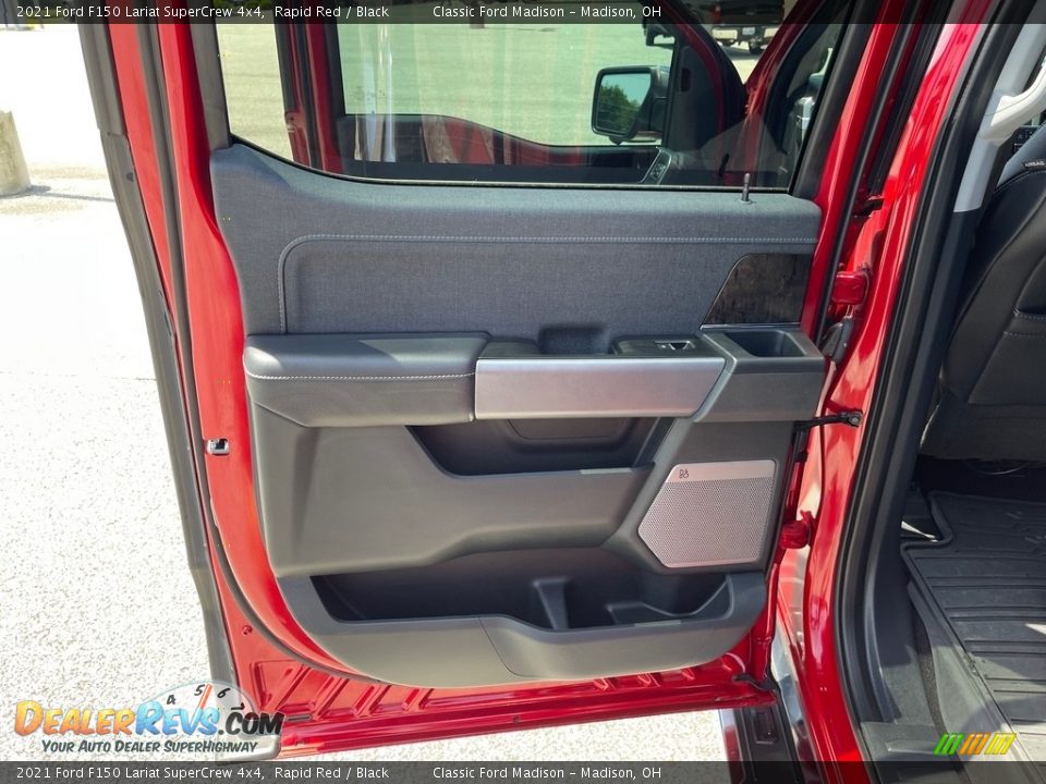 2021 Ford F150 Lariat SuperCrew 4x4 Rapid Red / Black Photo #14