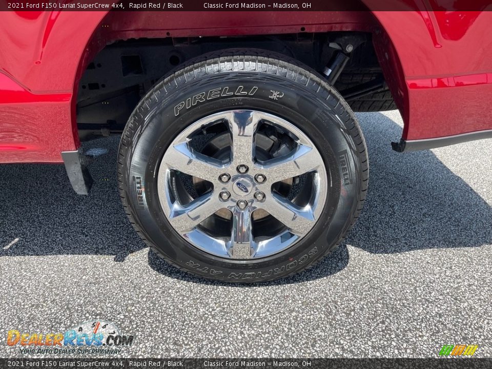 2021 Ford F150 Lariat SuperCrew 4x4 Rapid Red / Black Photo #15