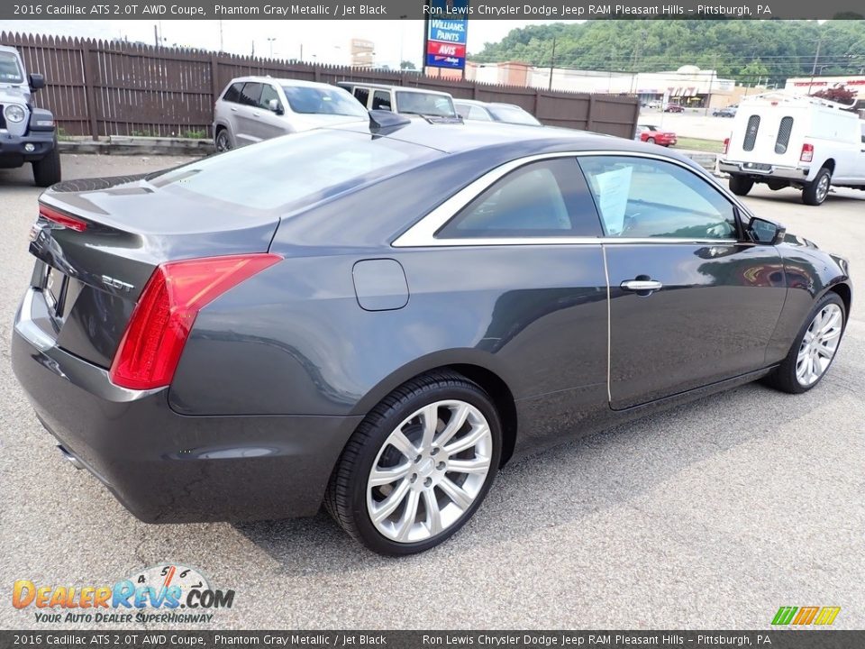 2016 Cadillac ATS 2.0T AWD Coupe Phantom Gray Metallic / Jet Black Photo #6