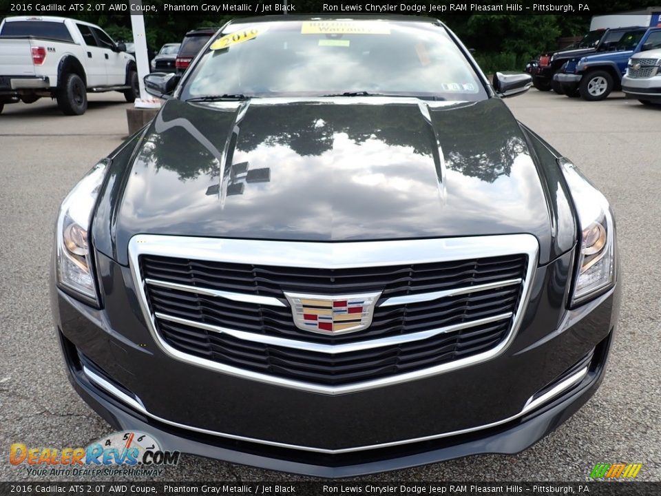 2016 Cadillac ATS 2.0T AWD Coupe Phantom Gray Metallic / Jet Black Photo #9