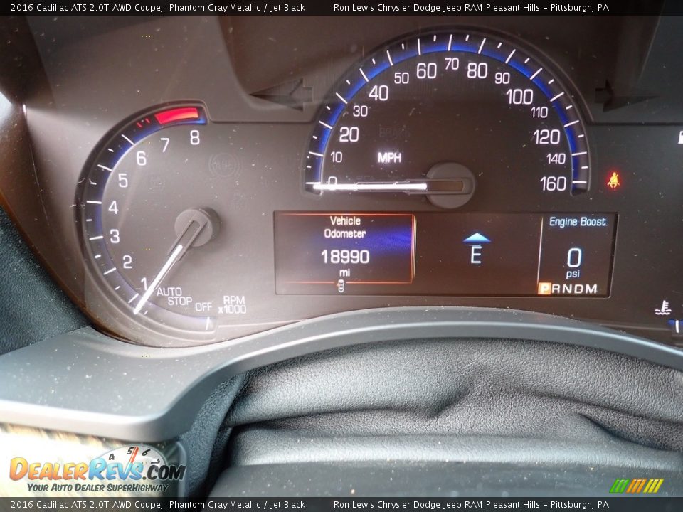 2016 Cadillac ATS 2.0T AWD Coupe Gauges Photo #20