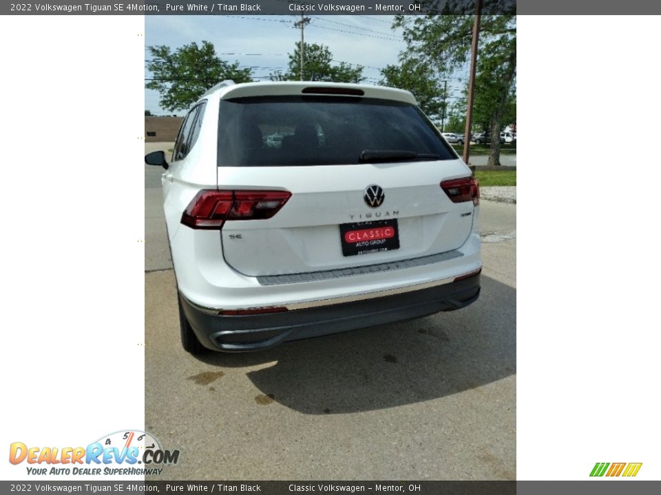 2022 Volkswagen Tiguan SE 4Motion Pure White / Titan Black Photo #4