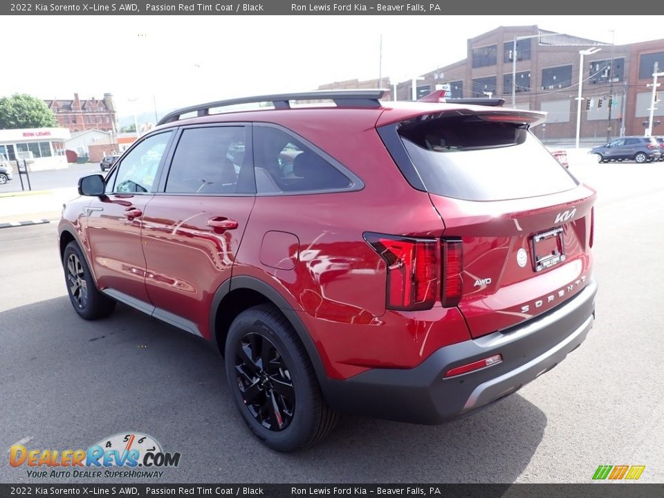 2022 Kia Sorento X-Line S AWD Passion Red Tint Coat / Black Photo #6
