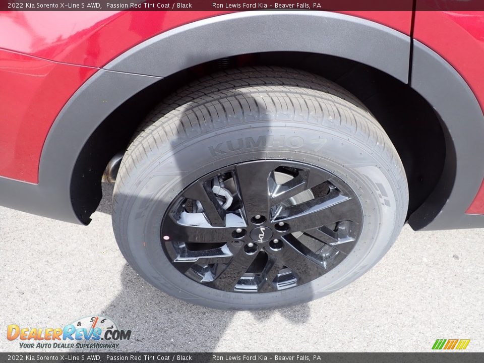 2022 Kia Sorento X-Line S AWD Passion Red Tint Coat / Black Photo #9