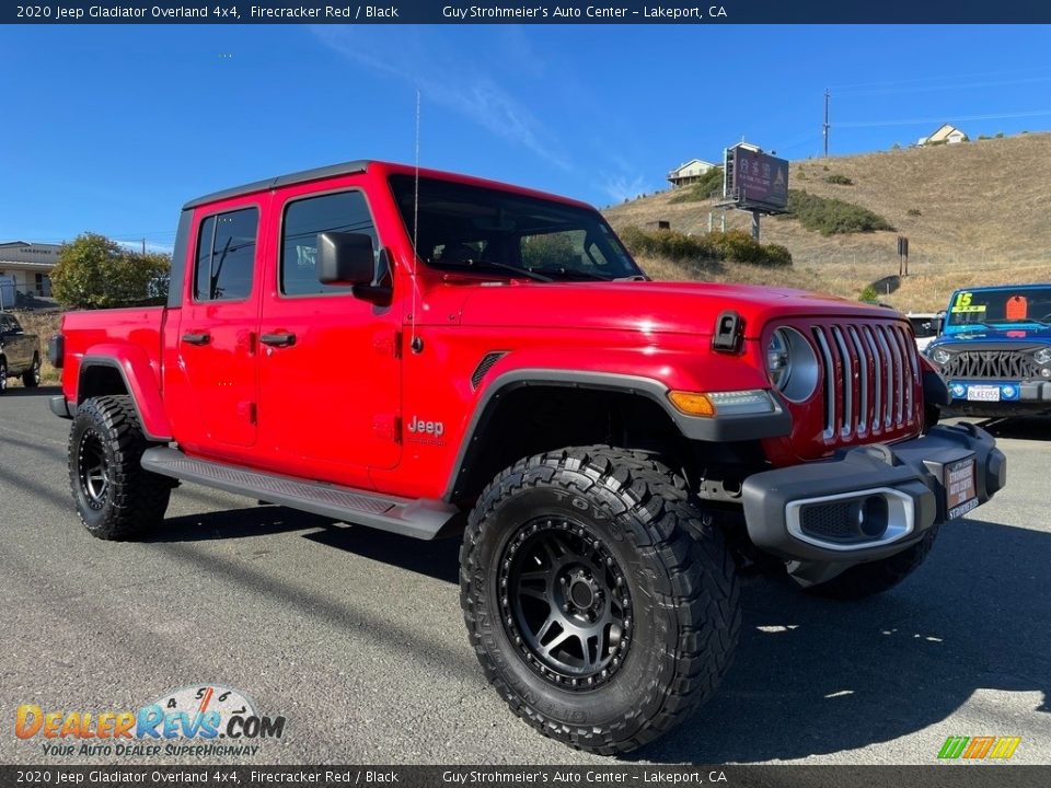 2020 Jeep Gladiator Overland 4x4 Firecracker Red / Black Photo #1