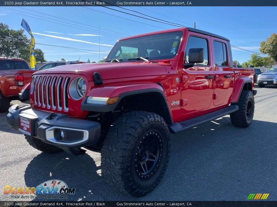 2020 Jeep Gladiator Overland 4x4 Firecracker Red / Black Photo #3