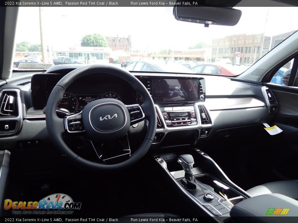 2022 Kia Sorento X-Line S AWD Passion Red Tint Coat / Black Photo #13