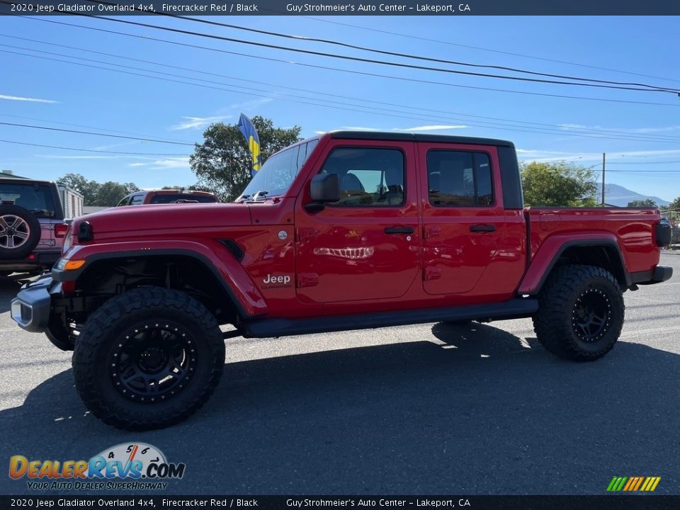 2020 Jeep Gladiator Overland 4x4 Firecracker Red / Black Photo #4