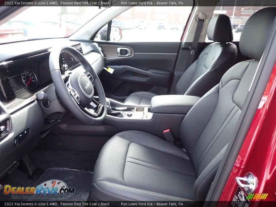 2022 Kia Sorento X-Line S AWD Passion Red Tint Coat / Black Photo #14