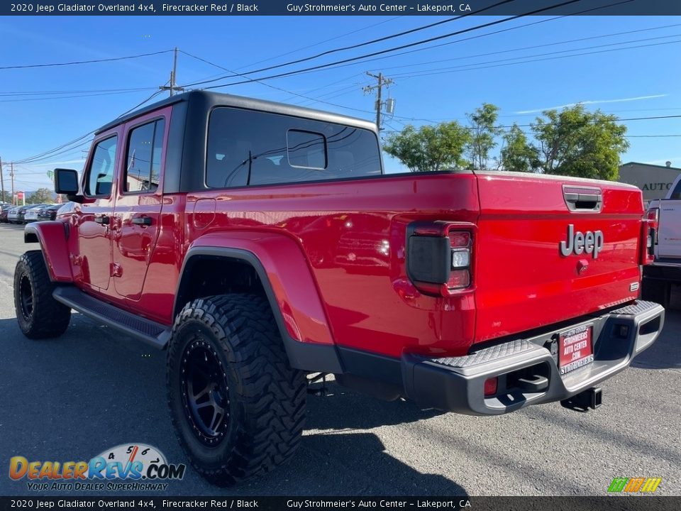 2020 Jeep Gladiator Overland 4x4 Firecracker Red / Black Photo #5