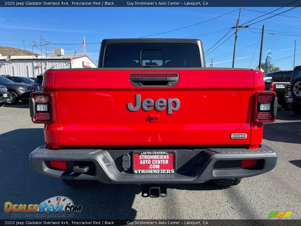 2020 Jeep Gladiator Overland 4x4 Firecracker Red / Black Photo #6