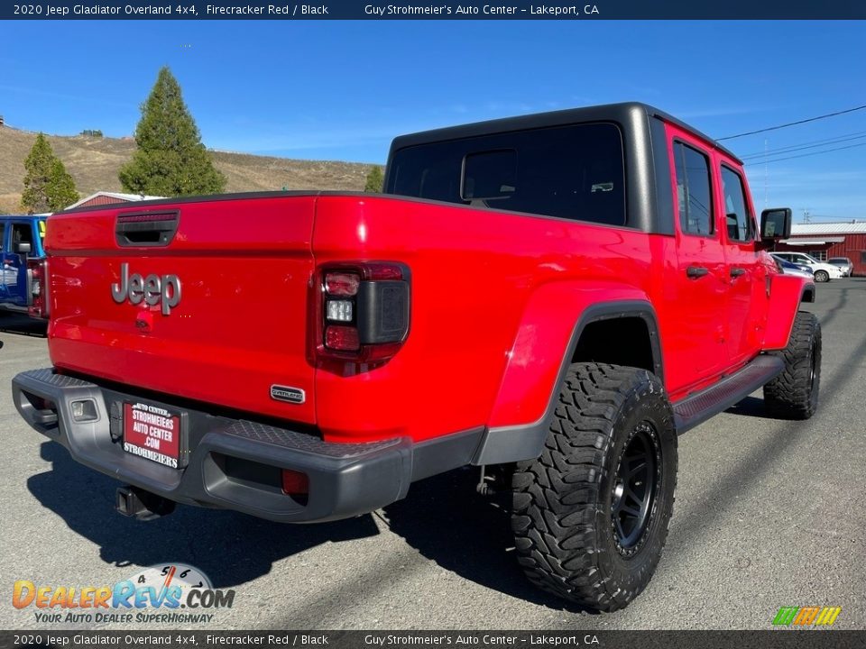 2020 Jeep Gladiator Overland 4x4 Firecracker Red / Black Photo #7