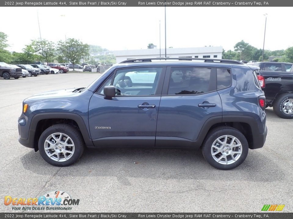 2022 Jeep Renegade Latitude 4x4 Slate Blue Pearl / Black/Ski Gray Photo #2