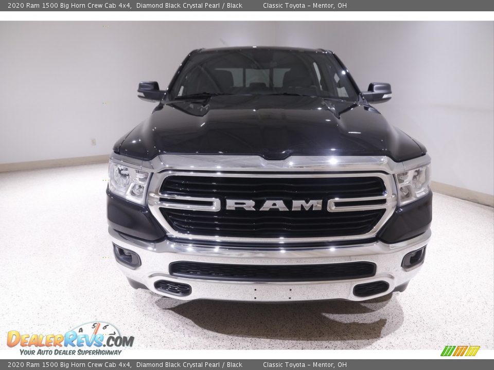 2020 Ram 1500 Big Horn Crew Cab 4x4 Diamond Black Crystal Pearl / Black Photo #2
