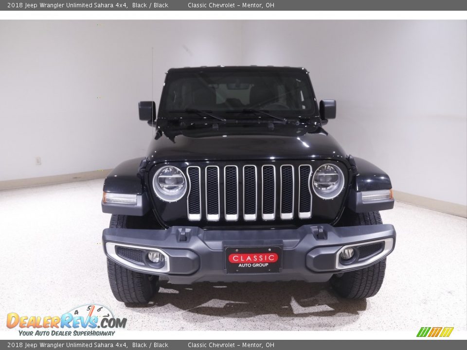 2018 Jeep Wrangler Unlimited Sahara 4x4 Black / Black Photo #2