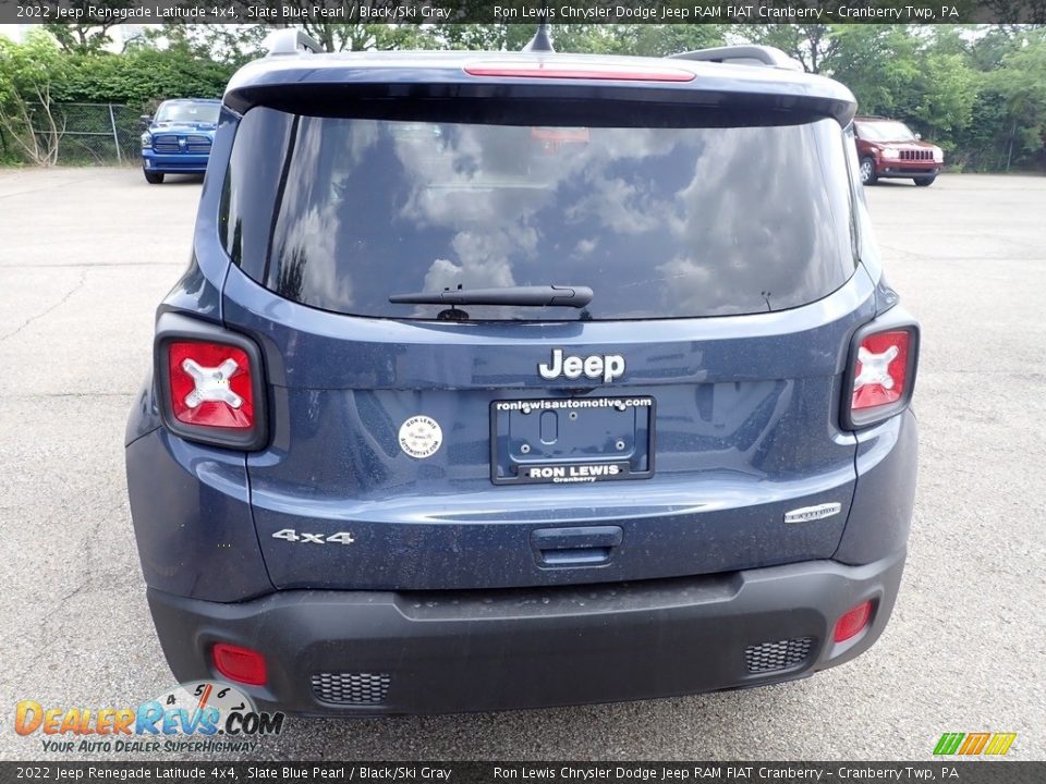 2022 Jeep Renegade Latitude 4x4 Slate Blue Pearl / Black/Ski Gray Photo #4