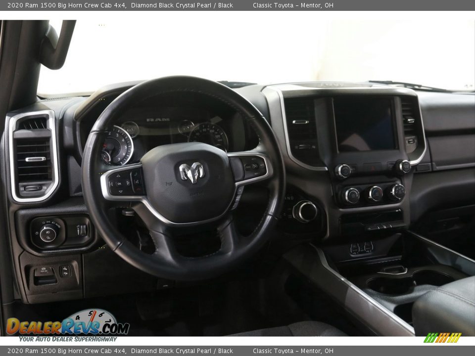 2020 Ram 1500 Big Horn Crew Cab 4x4 Diamond Black Crystal Pearl / Black Photo #6