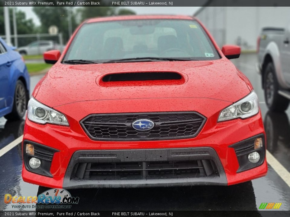 2021 Subaru WRX Premium Pure Red / Carbon Black Photo #2