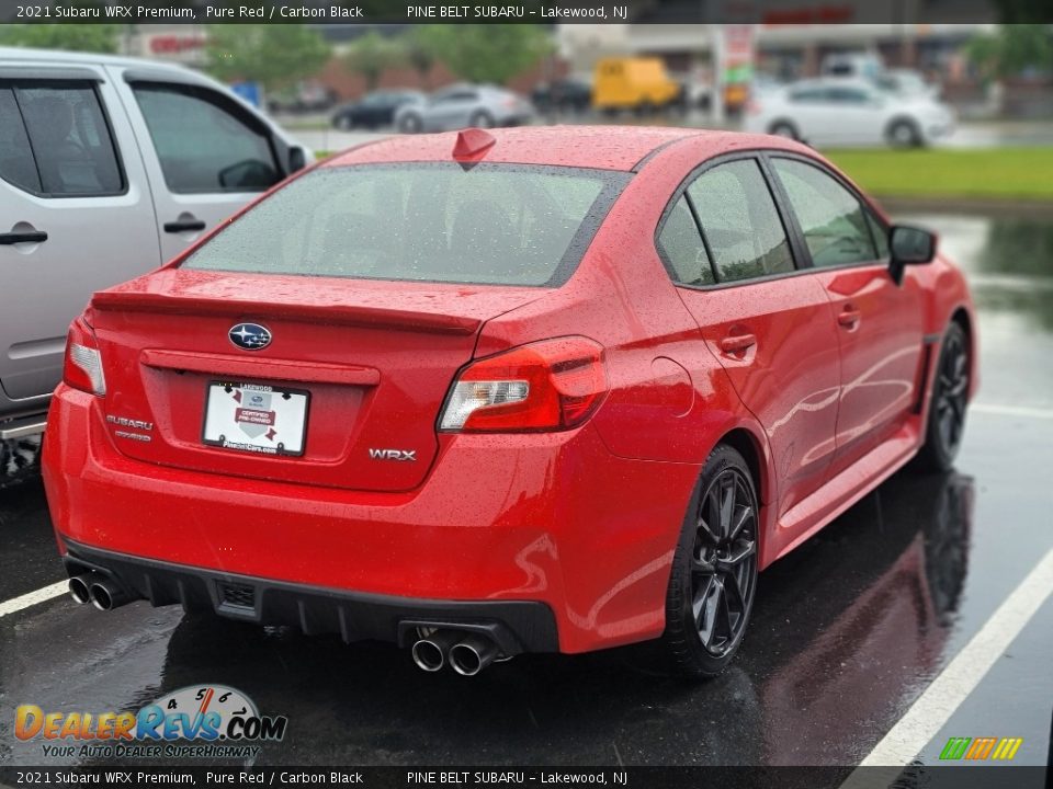 2021 Subaru WRX Premium Pure Red / Carbon Black Photo #4